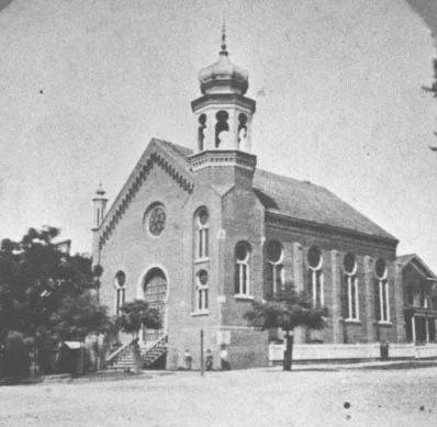 Temple Beth israel's fist sanctuary, ca. 1877