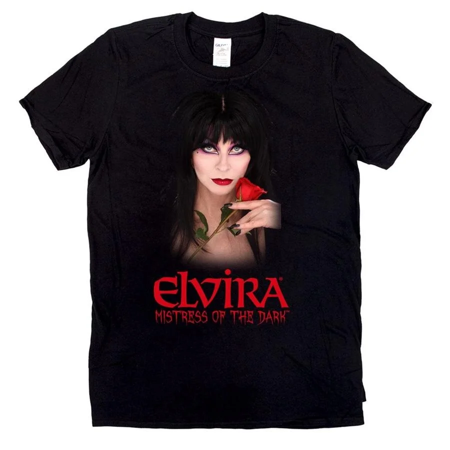 Elvira Red Rose Men's T-Shirt