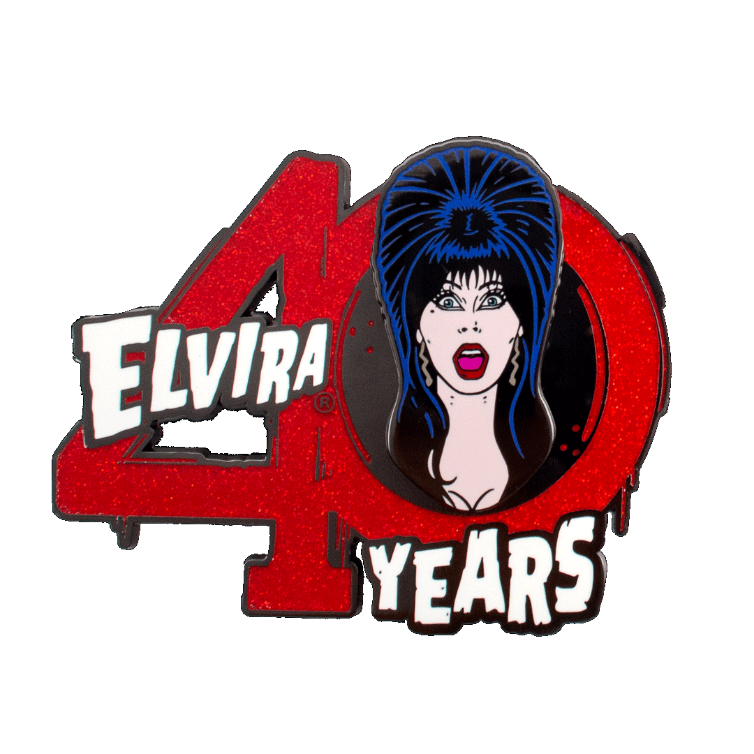 RED GLITTER 40 YEAR ENAMEL PIN.gif