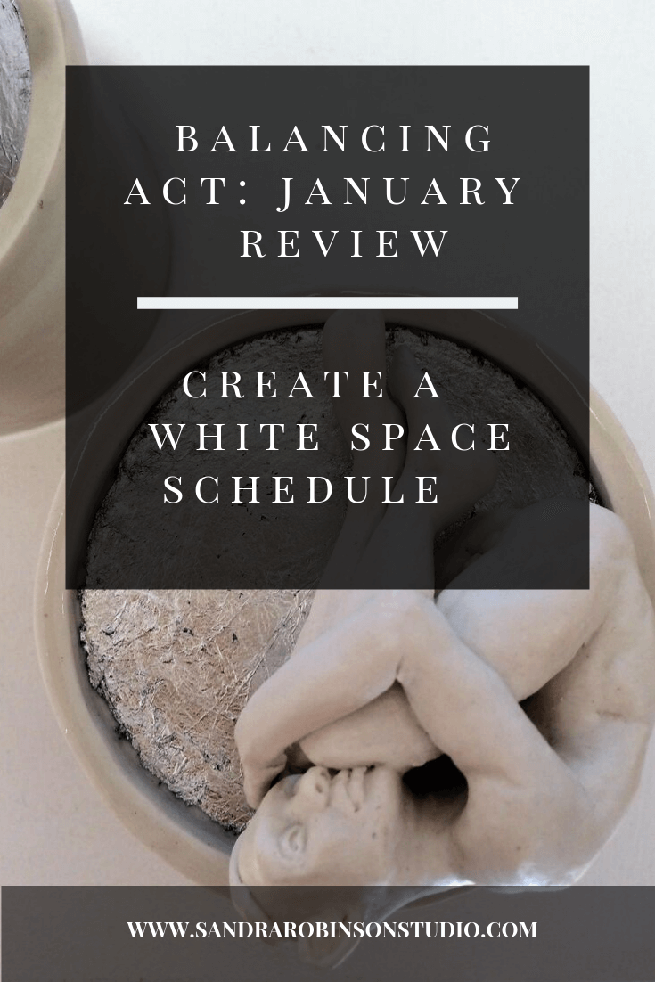January Review: Want to Make more Art? Create a White Space Schedule