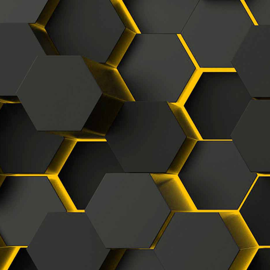 Hexagons Yellow