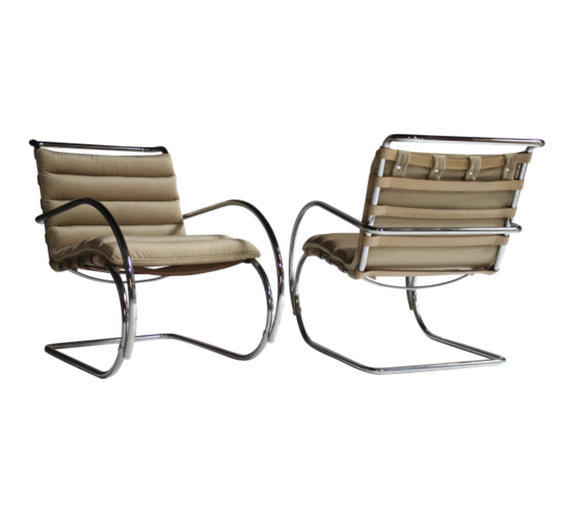 Mies van der Rohe MR Lounge Armchairs for Knoll - SOLD!