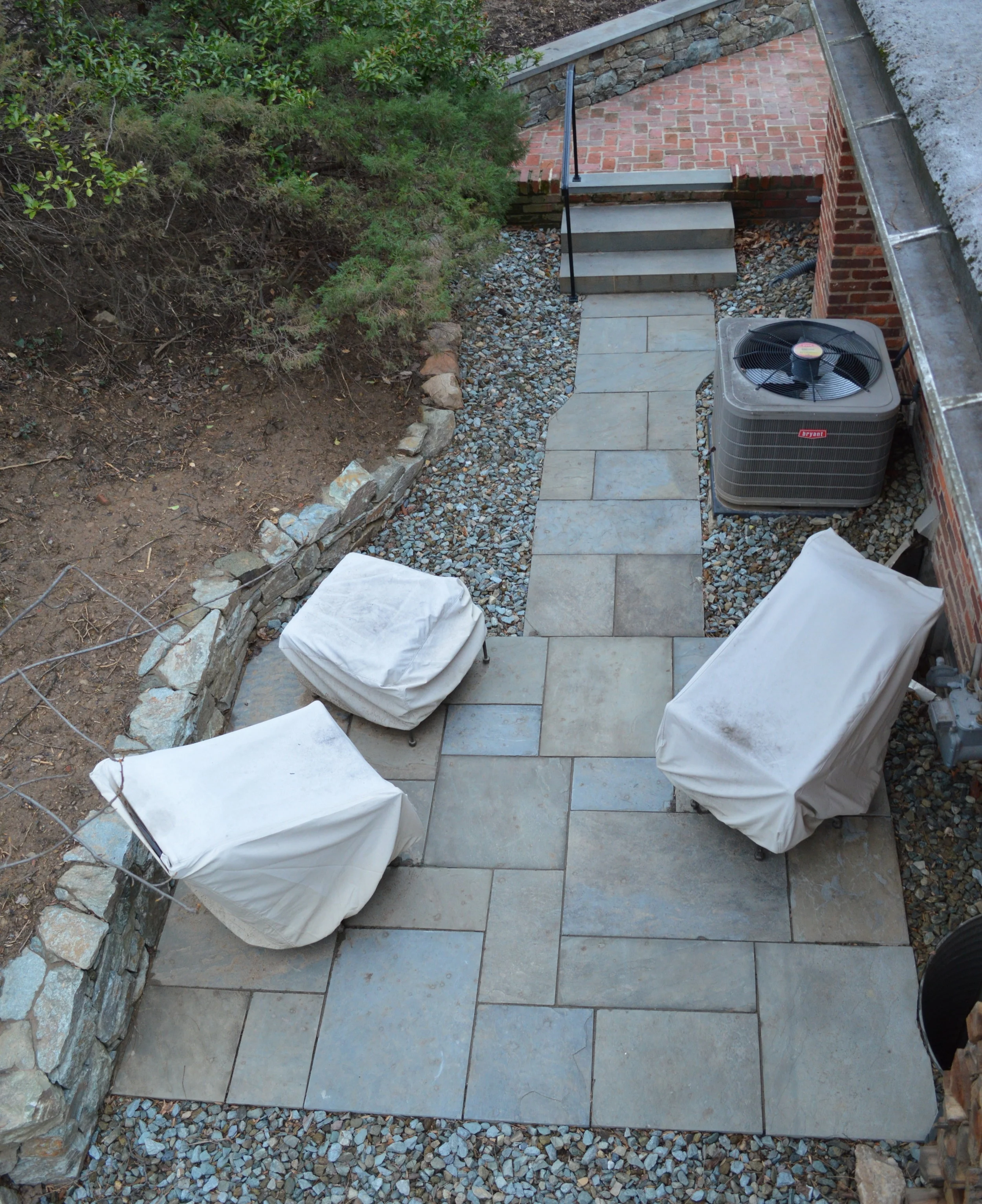 Stone Steps, Walkway And Patio