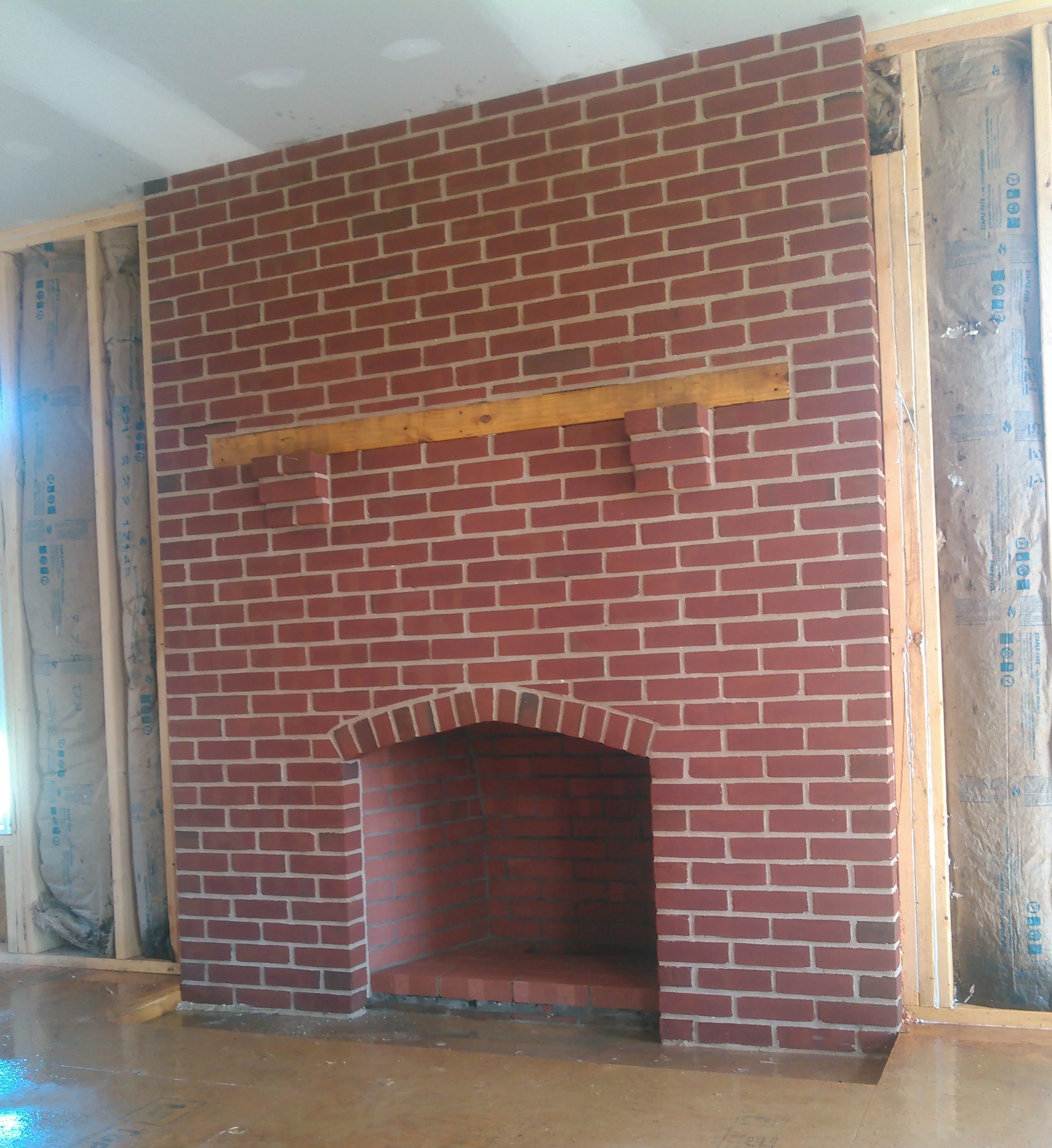 Brick Fireplace