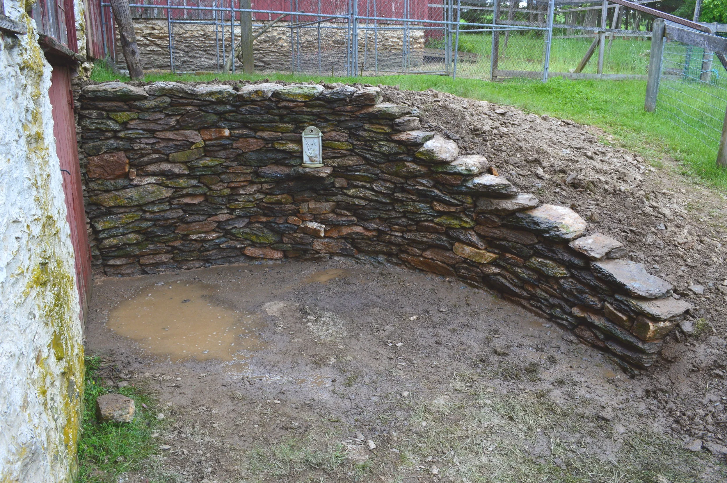 Fieldstone Retaining Wall