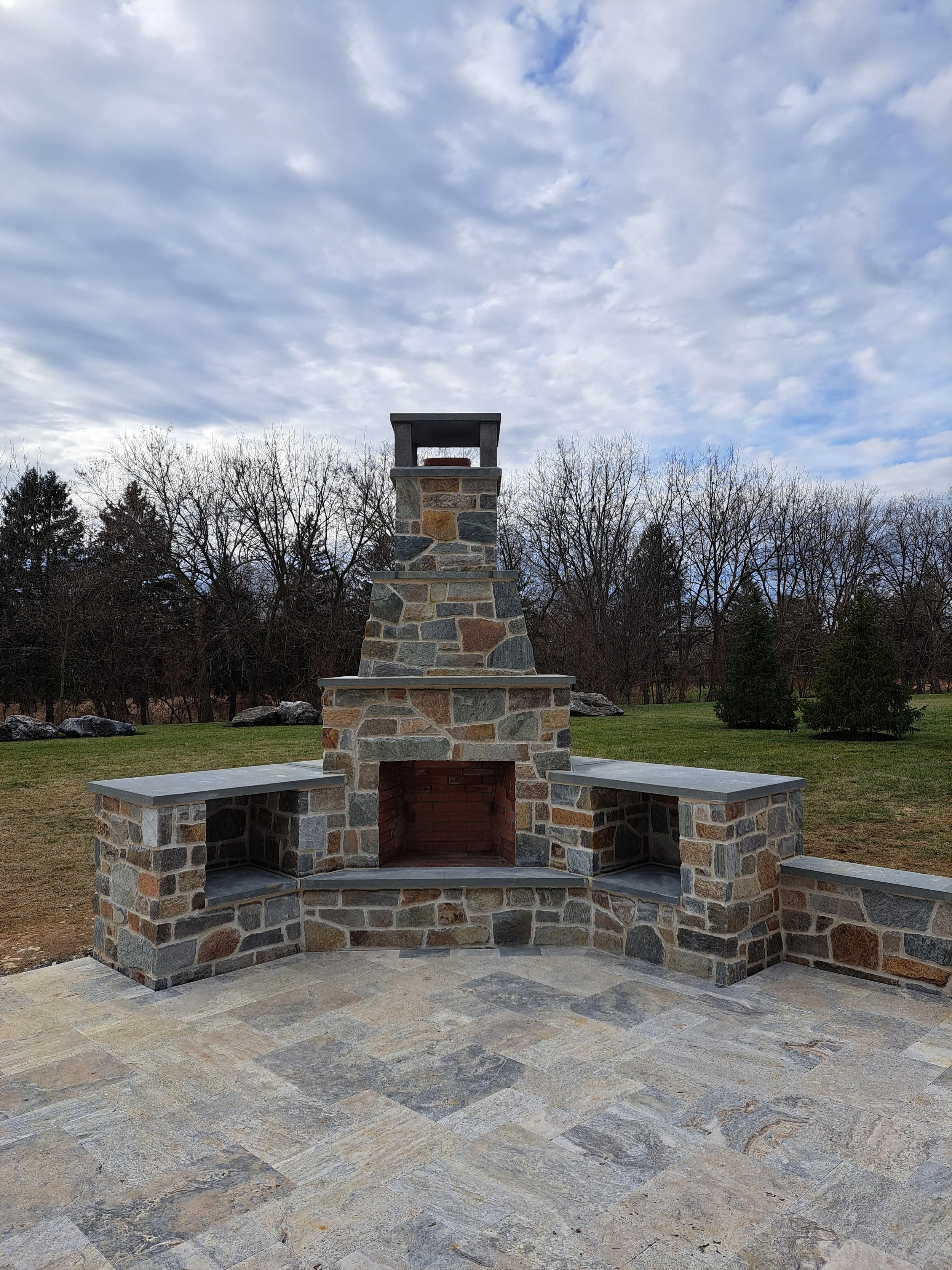 Wood Burning Fireplace