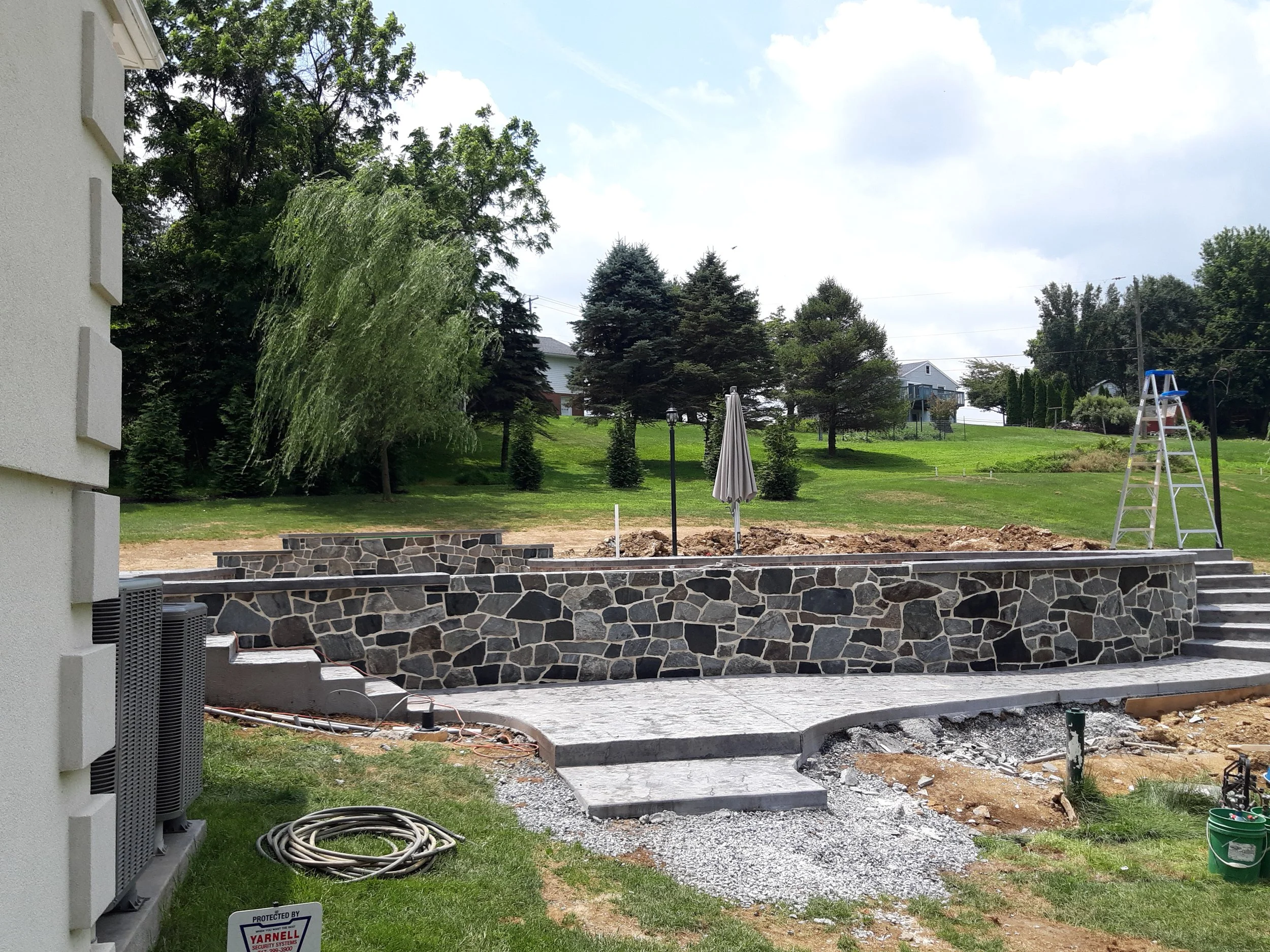 Thin Veneer Retaining Wall