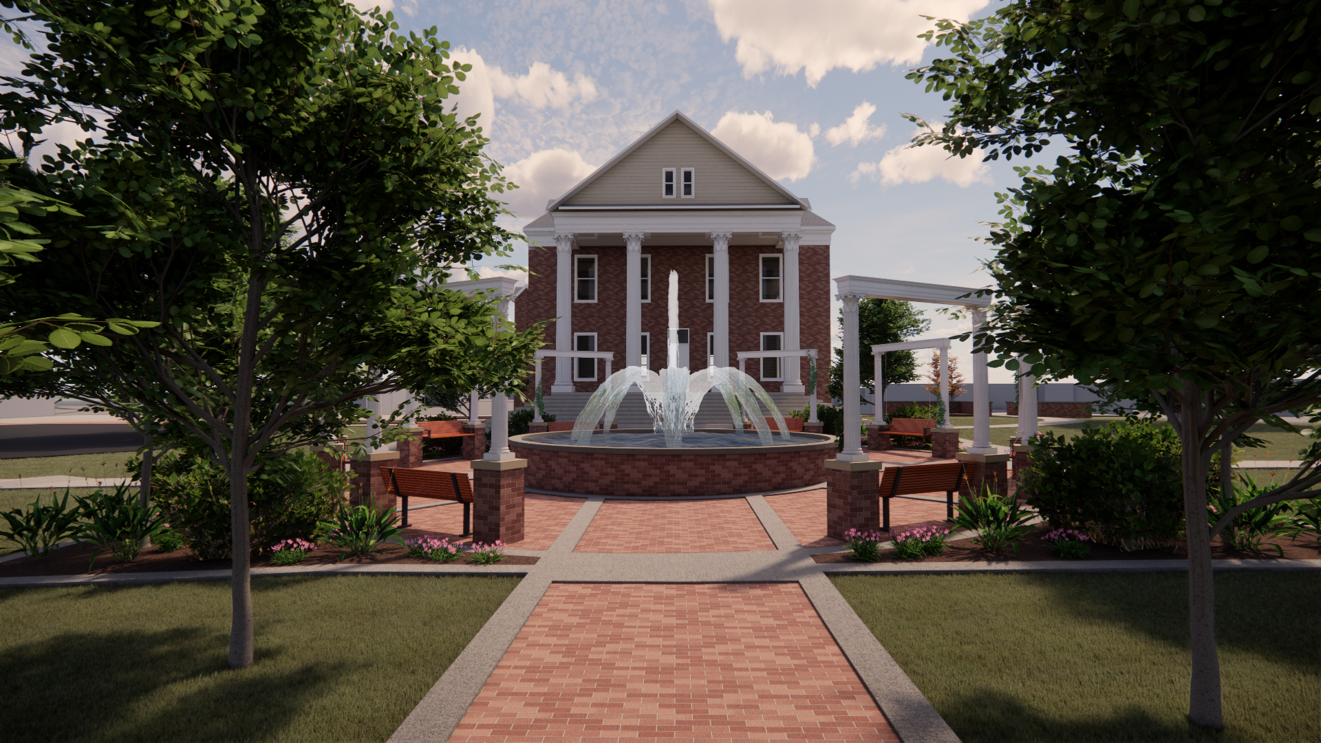 Brown Hall Plaza