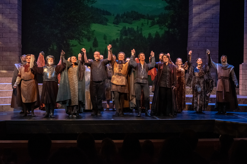  Full cast of  Camelot  and director Scott Parry  Photo Credit: Denis Ryan Kelly, Jr. 