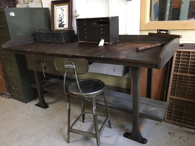 Factory Workbench circa 1930 — Brooksvale Artisans
