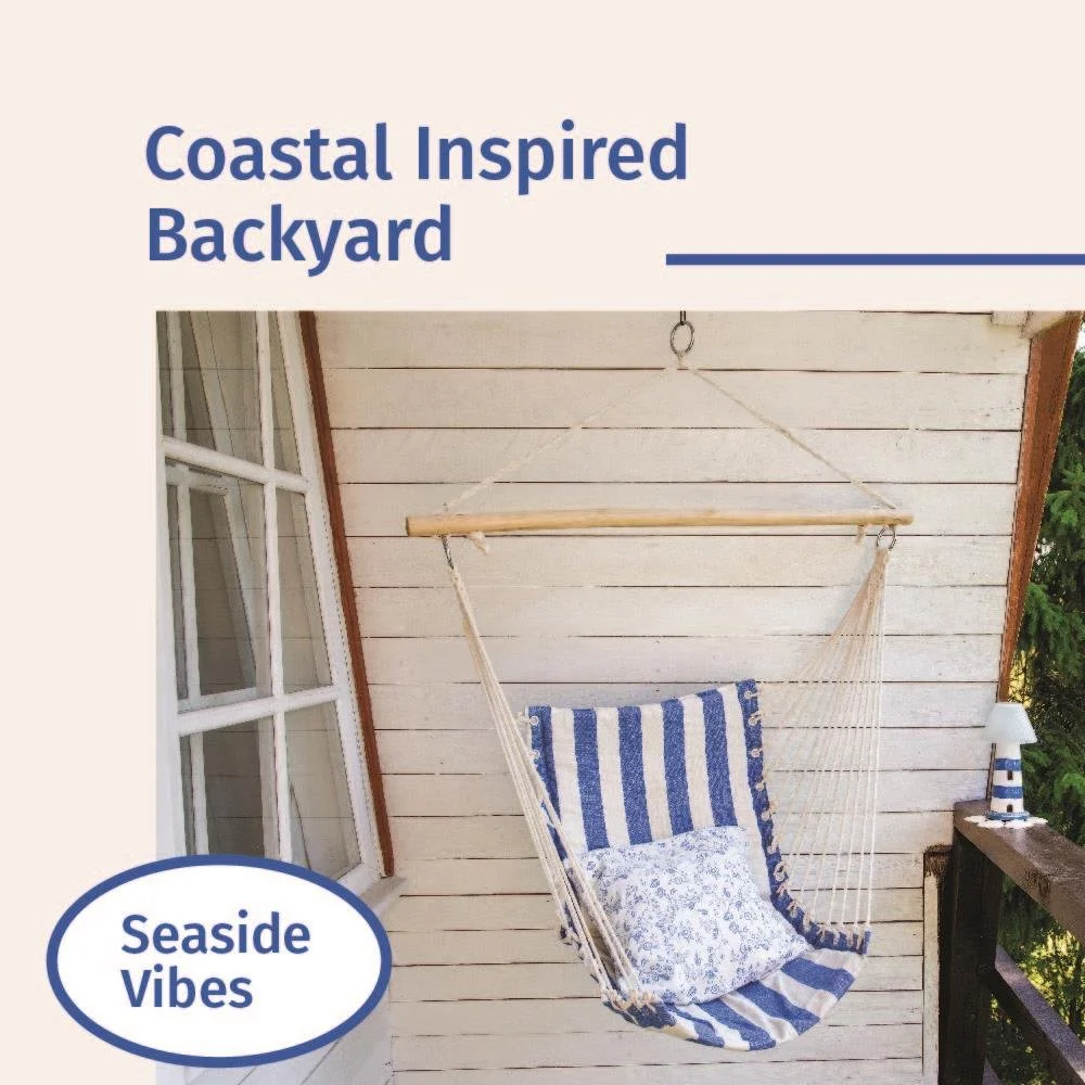 Channel a coastal-inspired vibe in your backyard with nautical decor and soothing hues. How would you infuse a touch of the seaside into your own outdoor oasis? #CoastalCharm
#JenniferDHoldsTheKey