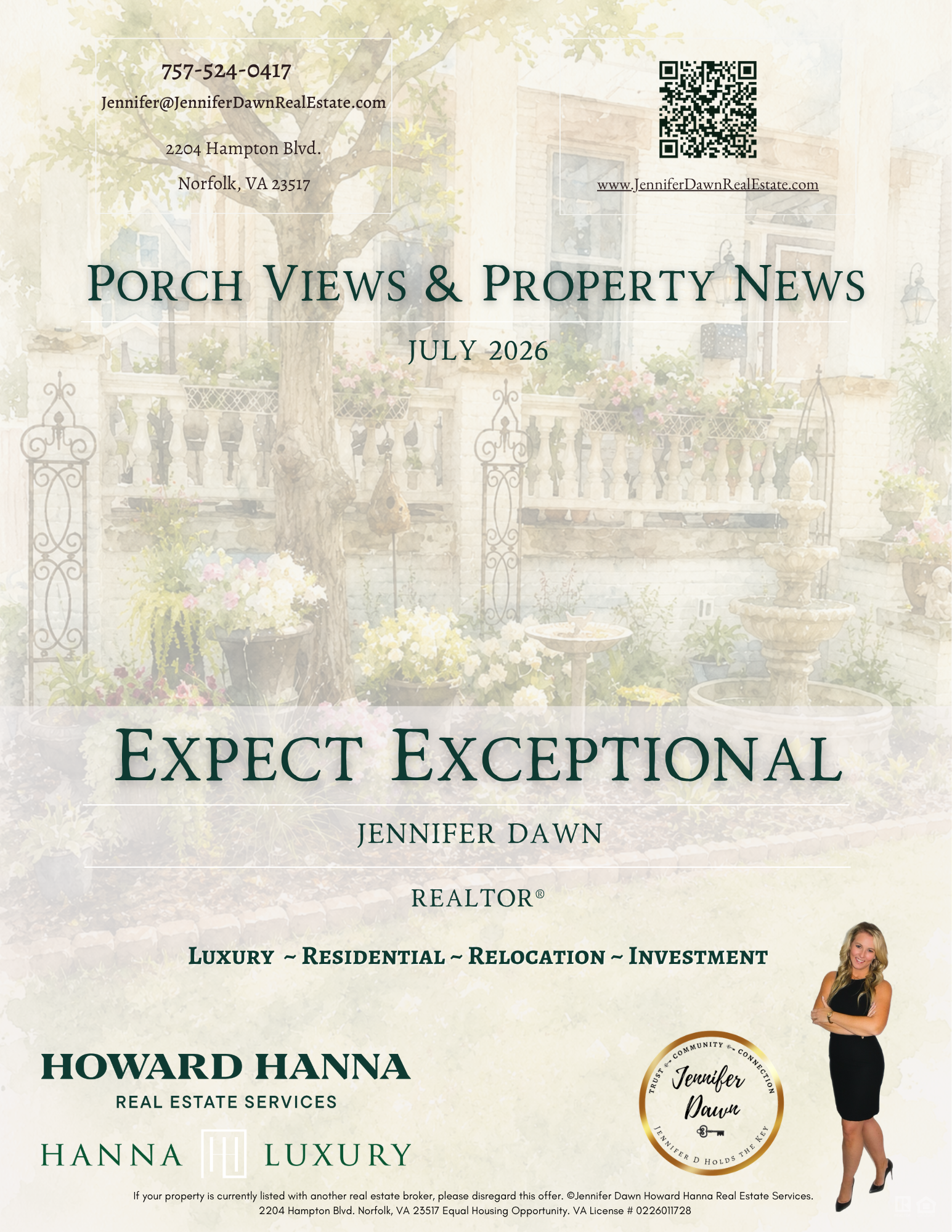 July 2026 Porch Views &amp; Property News: Home Projects, Local Events &amp; Hampton Roads Market Notes