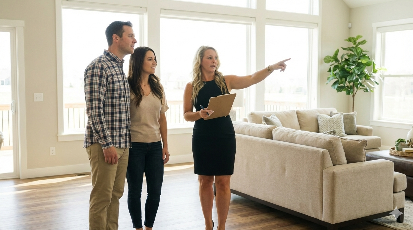 Editorial graphic stating that a license opens the door and strategy helps buyers and sellers choose the right path in Hampton Roads real estate.