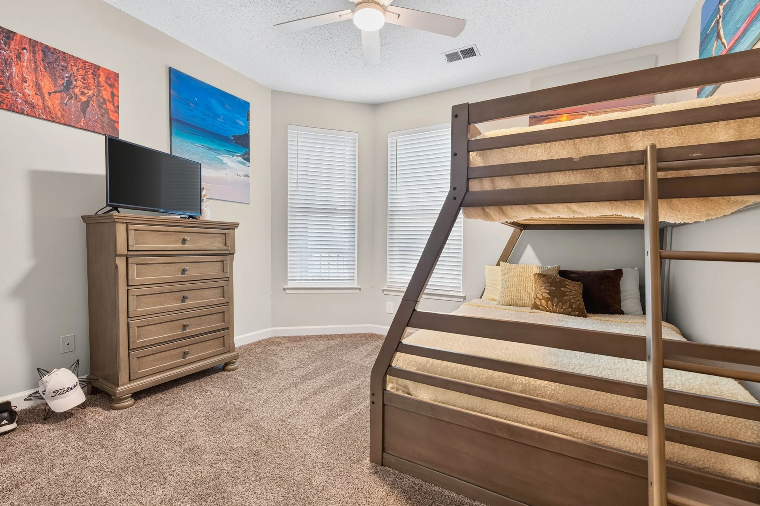 The third bedroom can adapt as a guest room, home office or additional sleeping space as needs change.