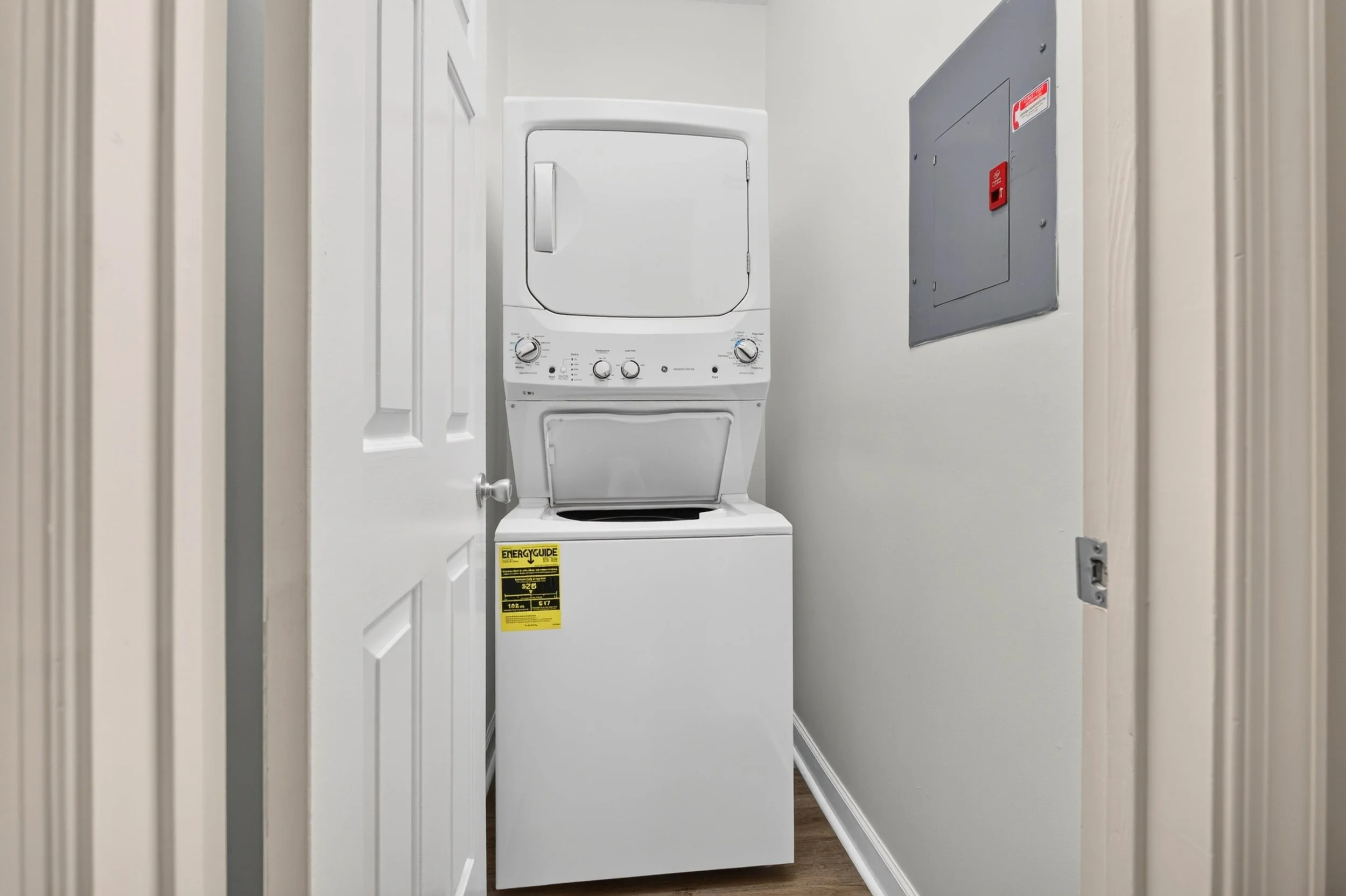 Convenient laundry space keeps one more part of daily life simple and close at hand, while out of sight.