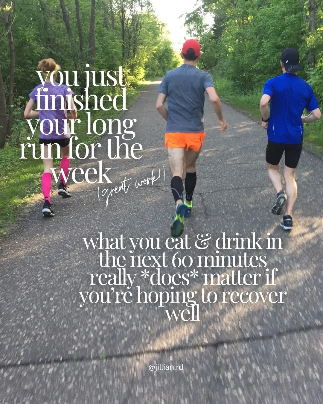 Honestly, these principles don&rsquo;t JUST apply for post-long run (or ride or swim!), we should really be thinking about recovery and *the three &ldquo;Rs&rdquo; after every training session 🧁🧇

When you are out there training, you&rsquo;re break