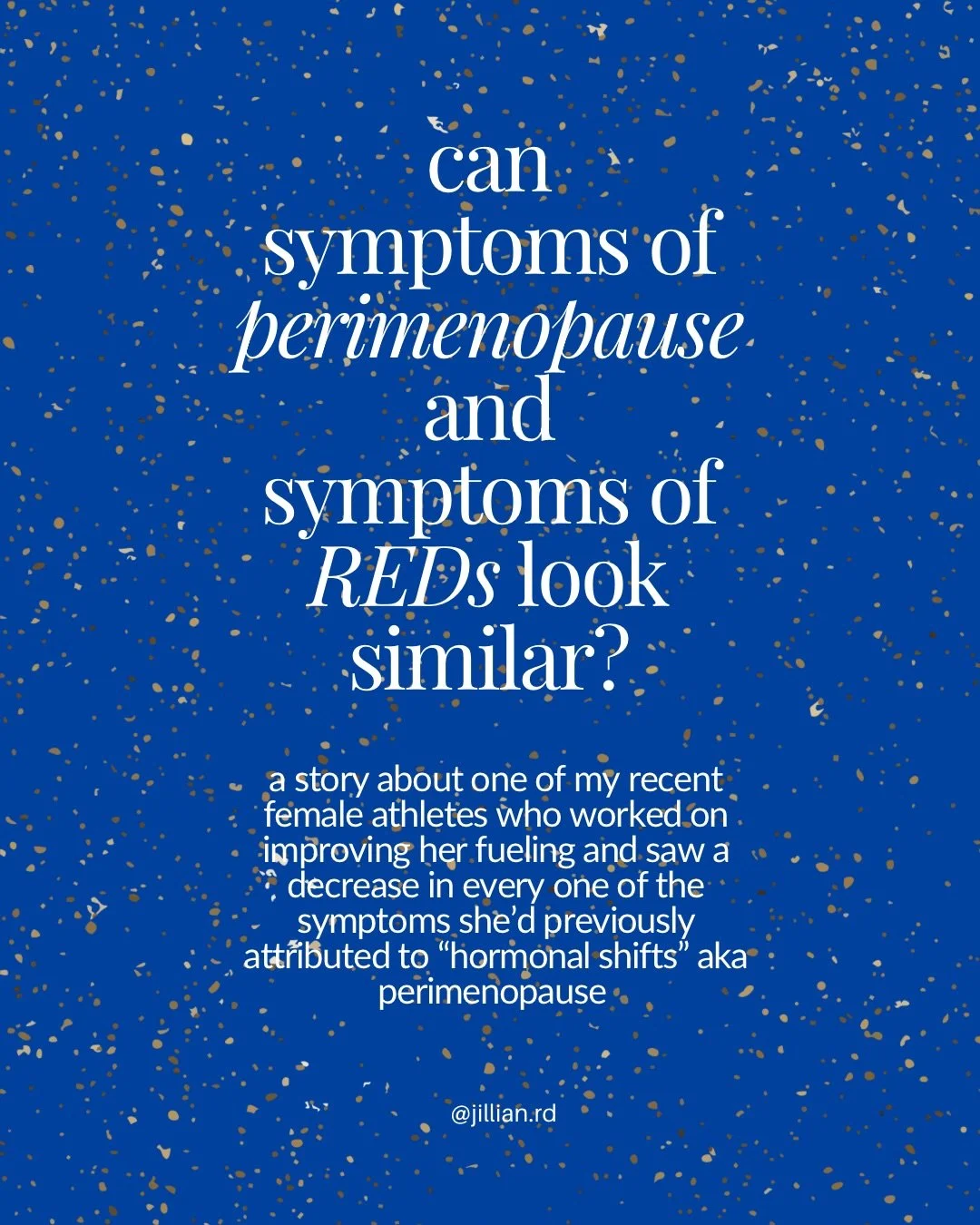 This is a story I suspect is much more common than we know, but something I&rsquo;m seeing play out more and more in practice. 

There is so much more conversation around the peri- and post-menopausal years right now, but there&rsquo;s a lot we still