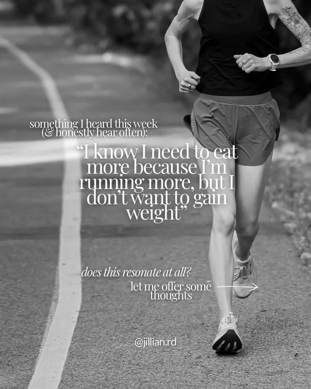 You might not want to fuel appropriately, but do you want a bone stress injury, hormonal dysfunction, or REDs? Questions to ask yourself. 

Sometimes underfueling is unintentional, sometimes it&rsquo;s not. Regardless, your body will at some point no