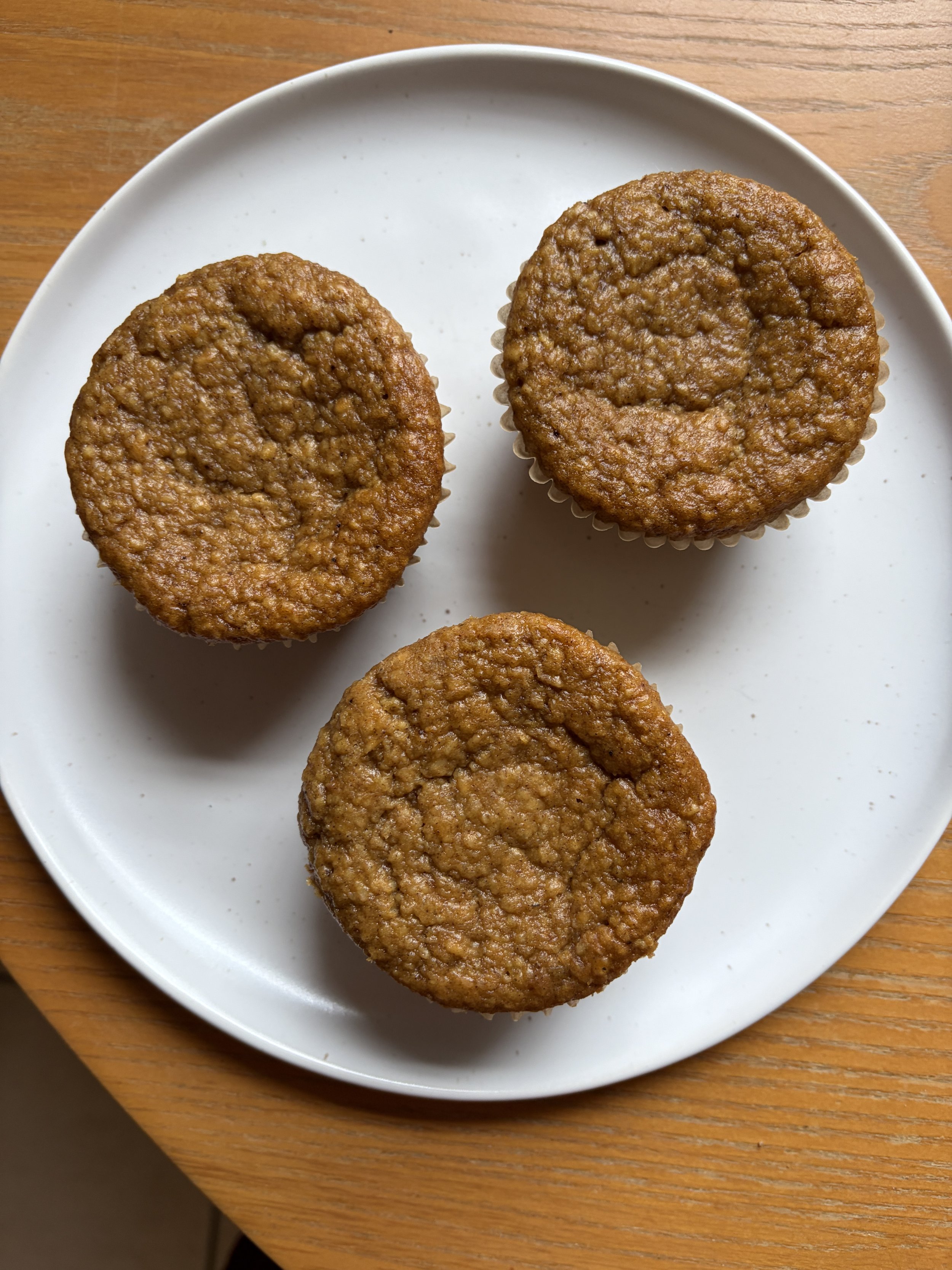 pumpkin oat blender muffins