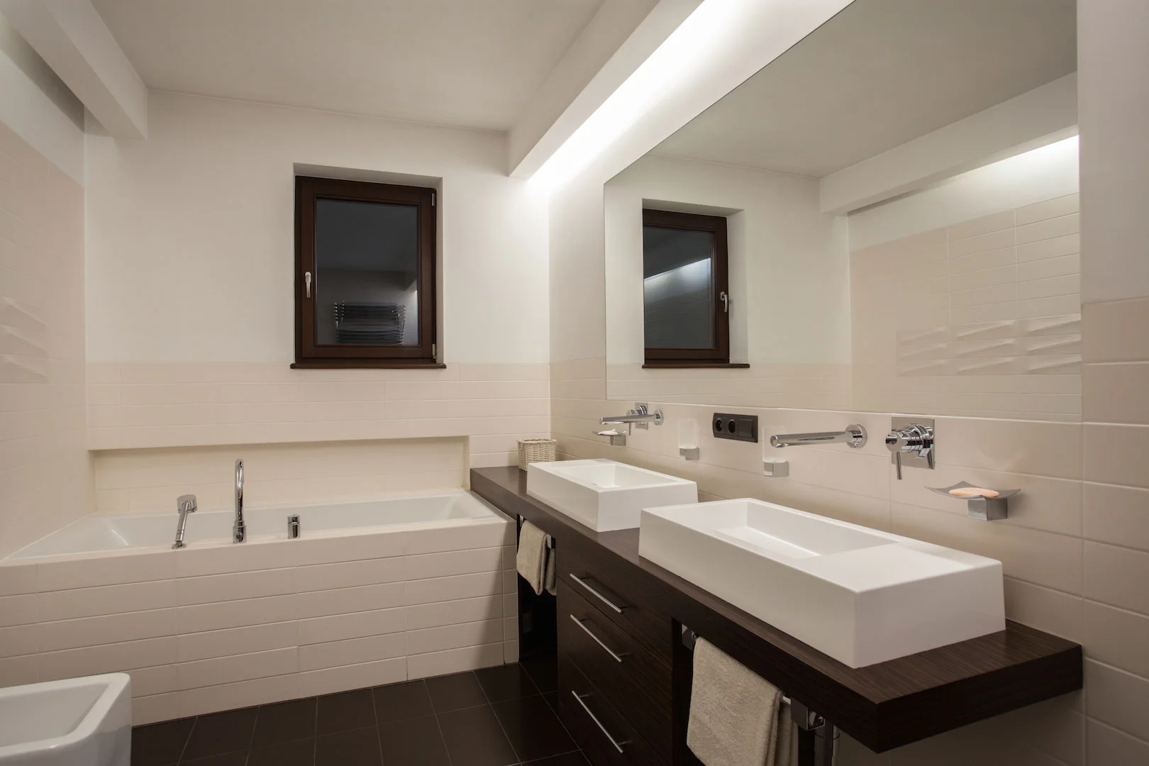 Tape Lights Bathroom