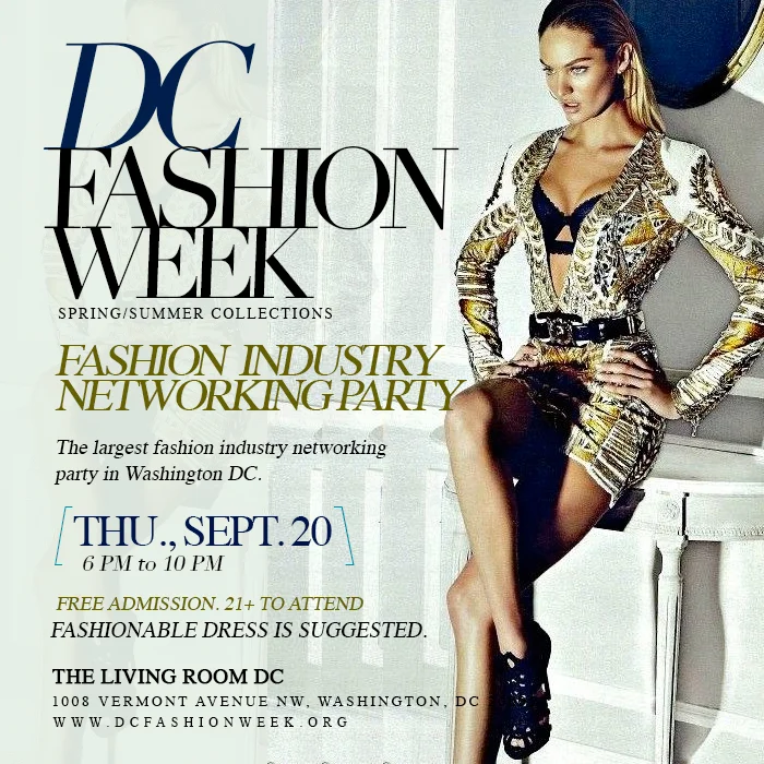 DC Fashion Week - Fashion Industry Networking Party - Thurs., Sept 20th