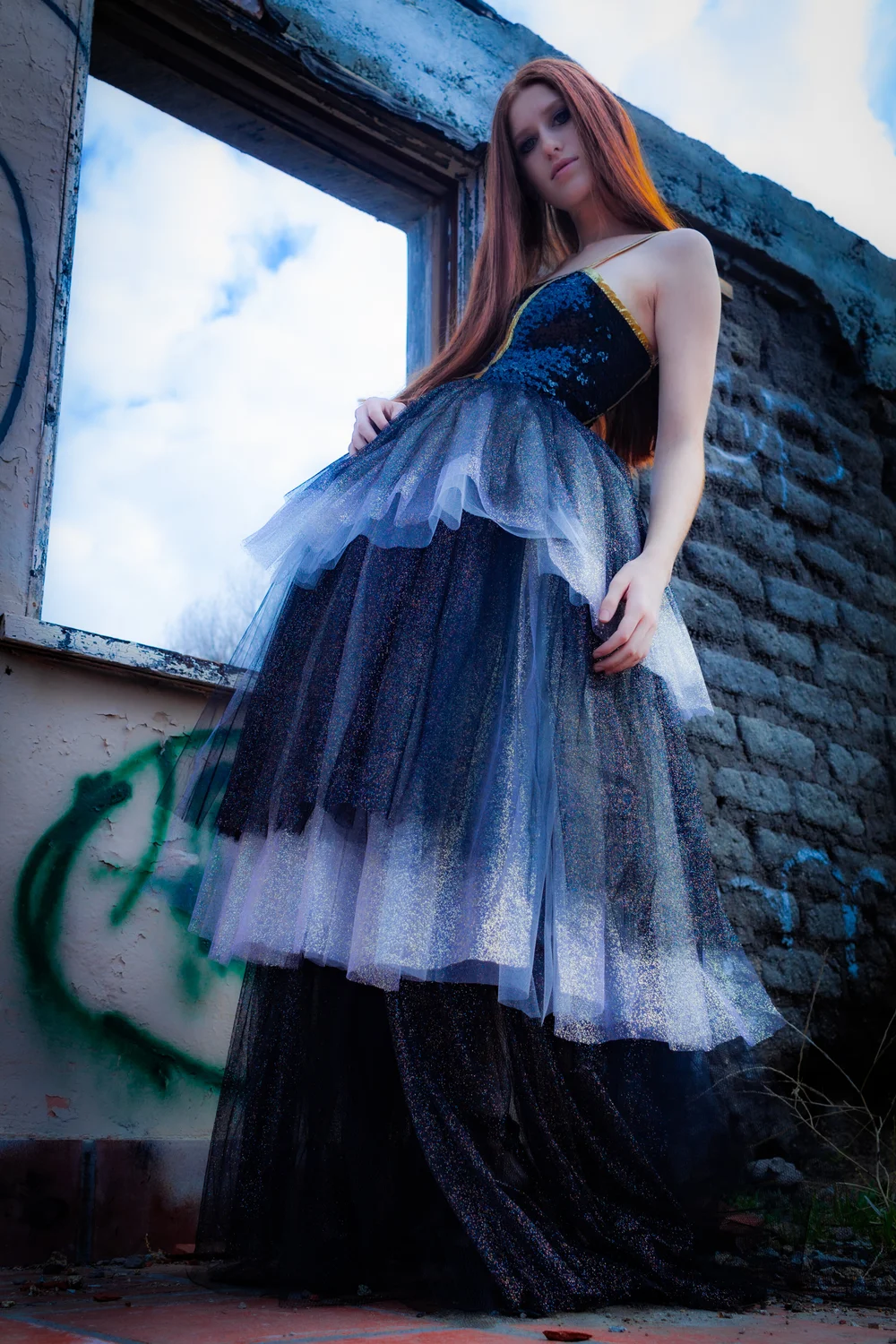 Glitter Tulle Gown Sierra Mitchell Glitter Tulle Gown Sierra Mitchell