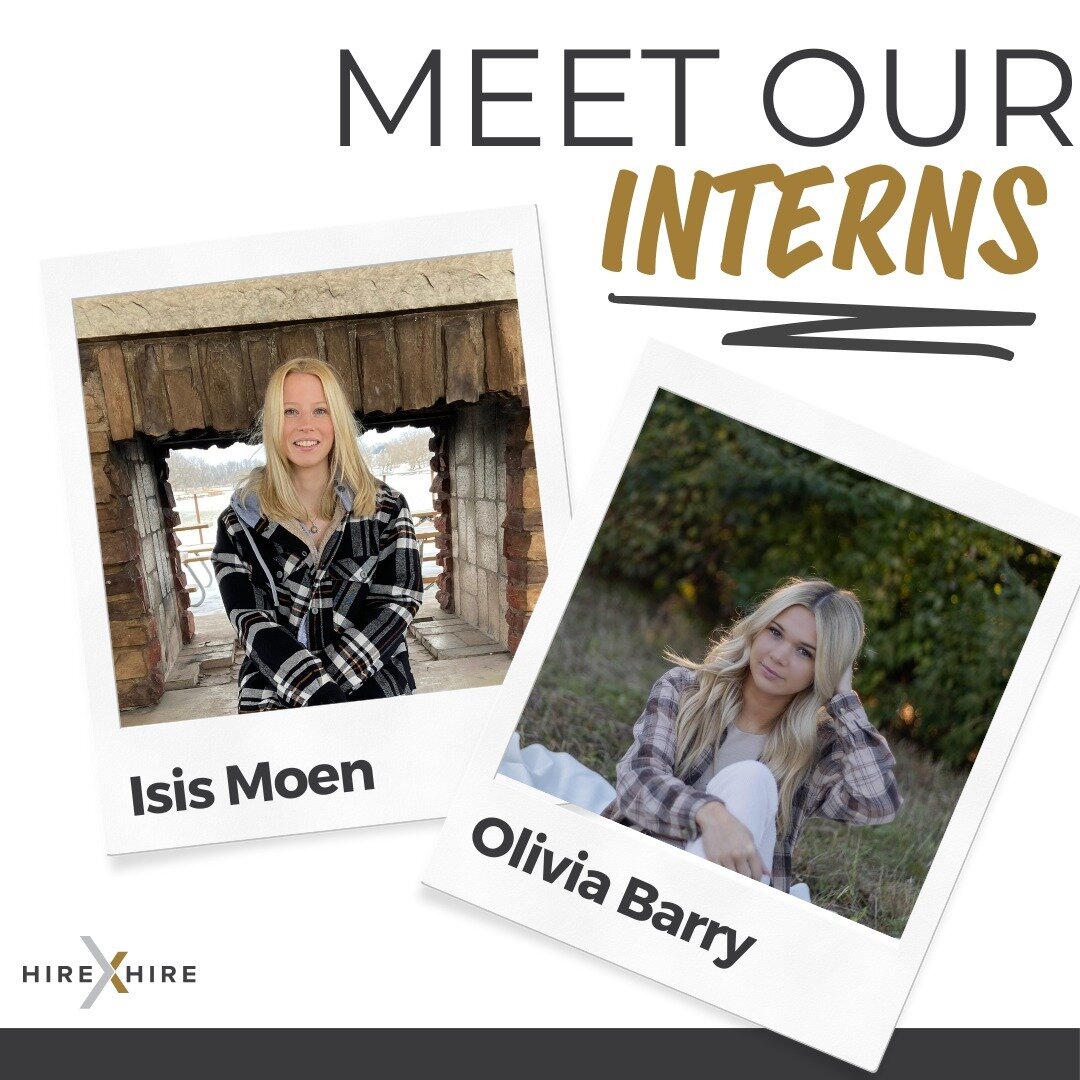 Our team is growing, with the addition of our two talented interns - Isis Moen and Olivia Barry.

These bright minds work alongside our recruiting team across various functions to help ensure a seamless and positive experience for our hiring teams an