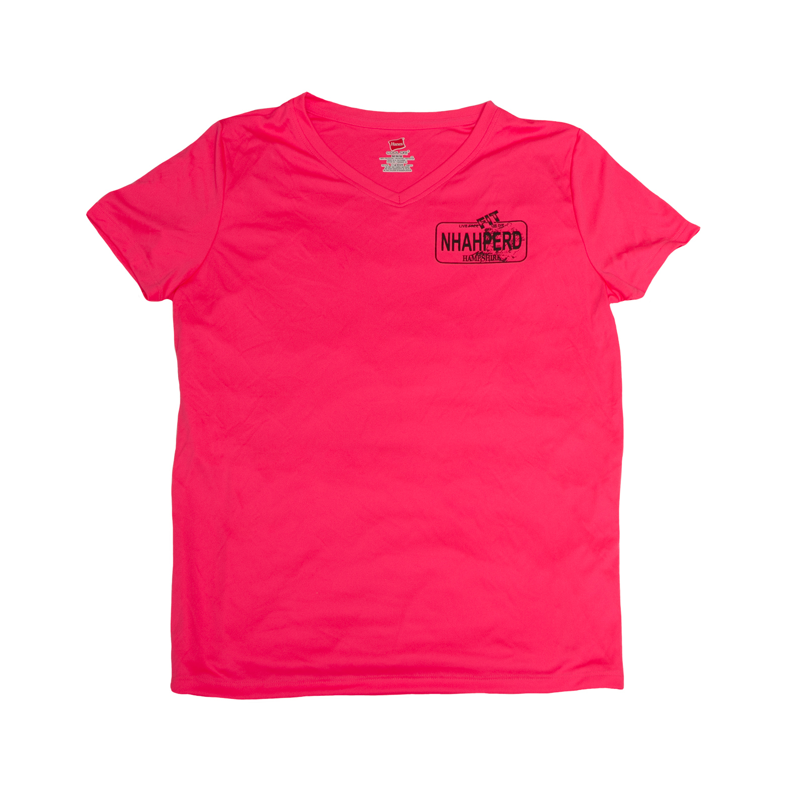 neon pink dri fit shirt