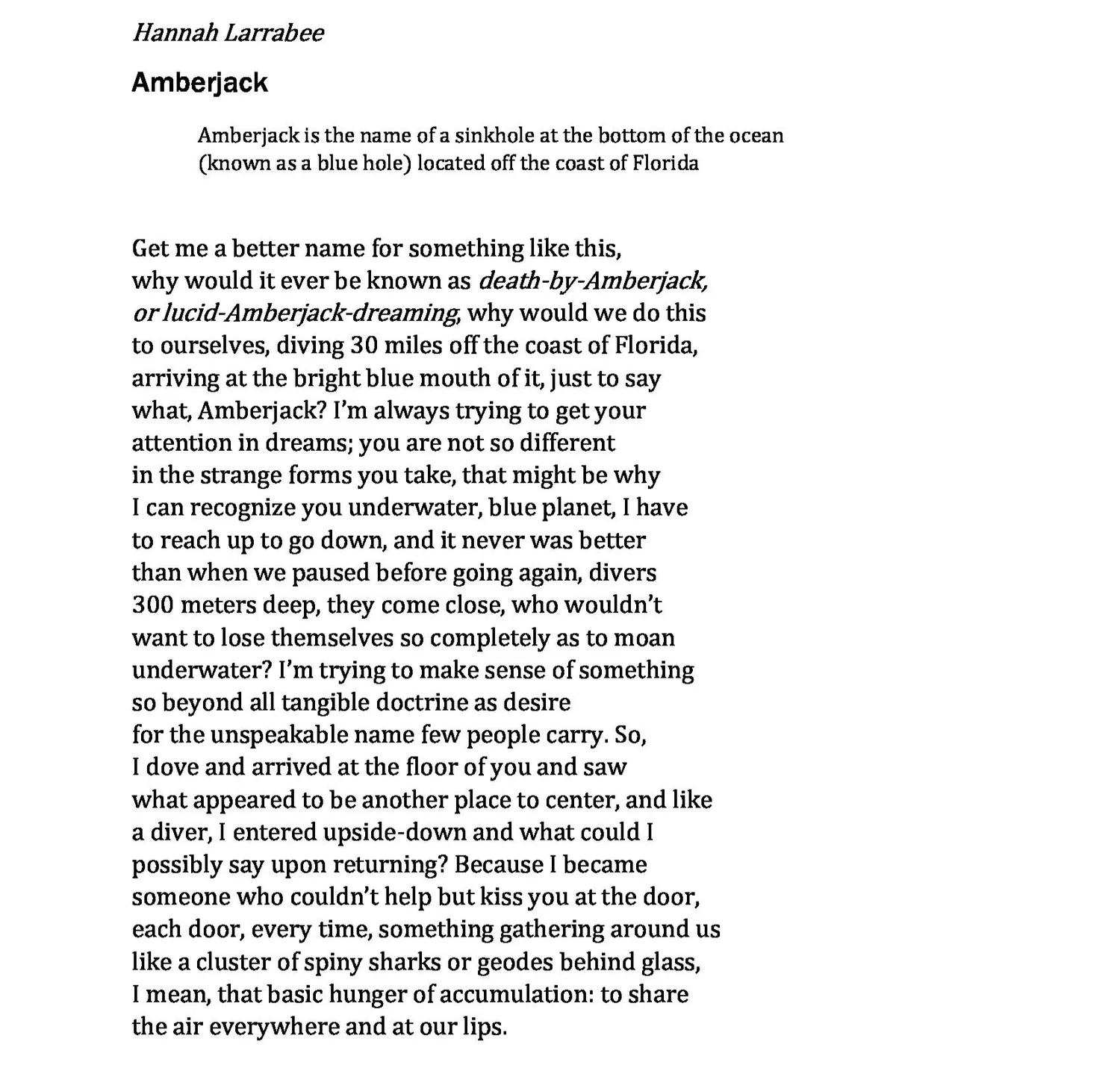 Hannah Larrabee, 