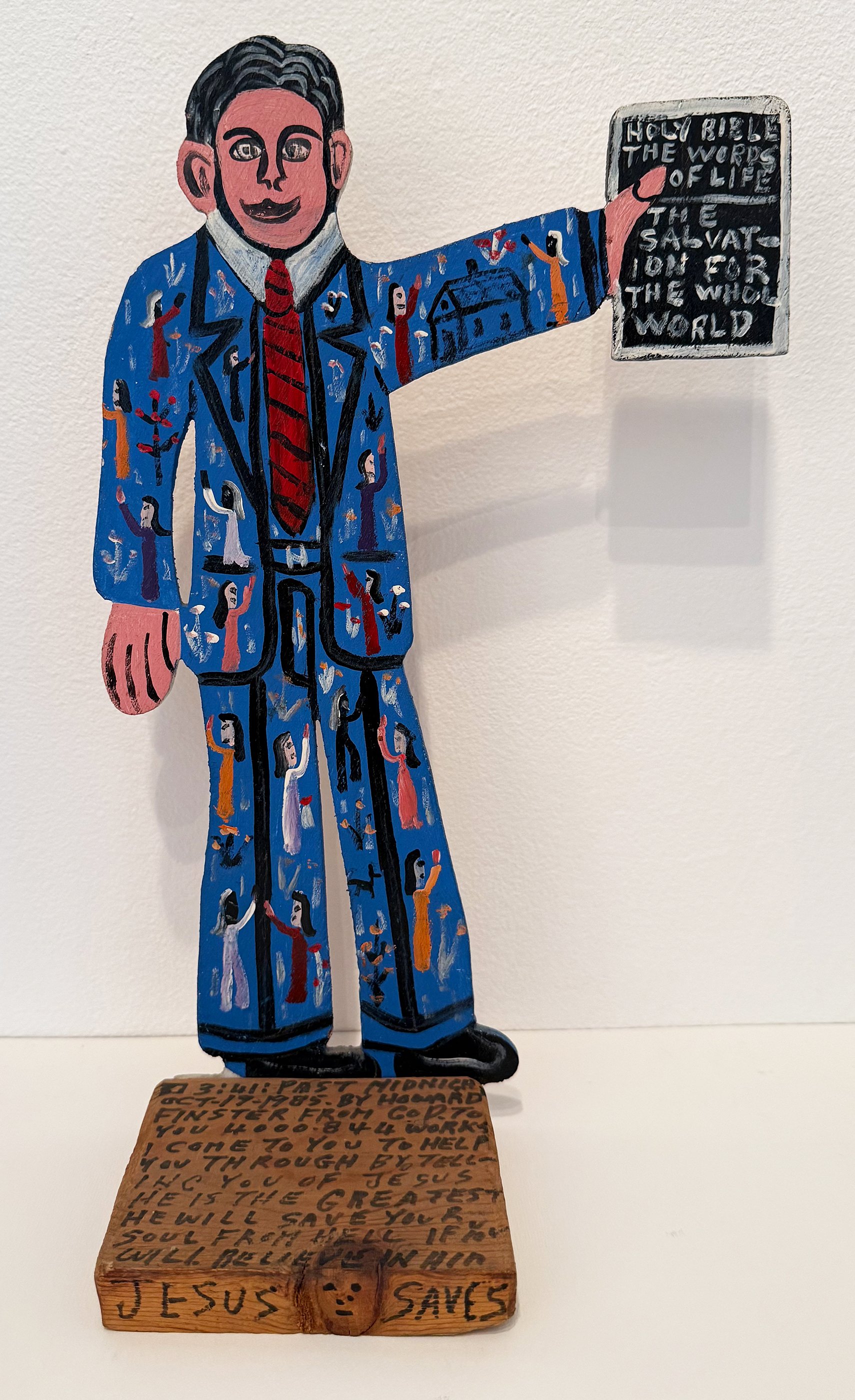 Howard Finster "Preacher" shelf piece