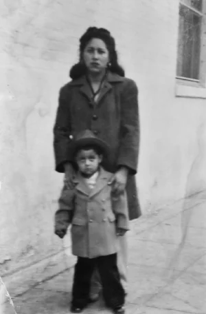  My grandmother and father circa. 1944.