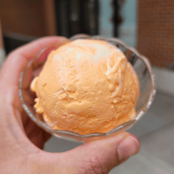 Orange Dream Ice Cream, Yankee Doodle Dandy Ice Cream, Southern Delight Parfait