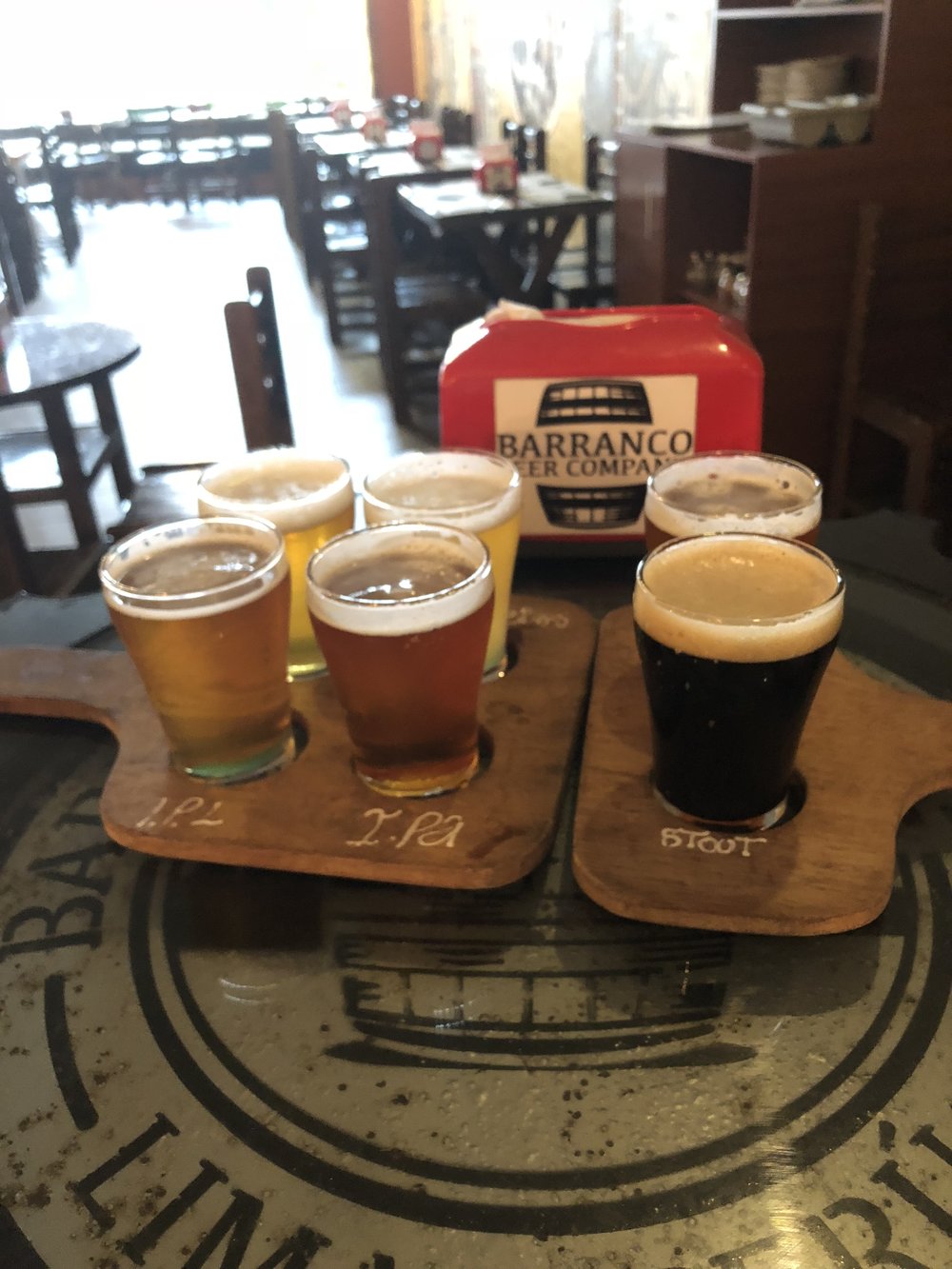 Beer Flight at Barranco Beer Company