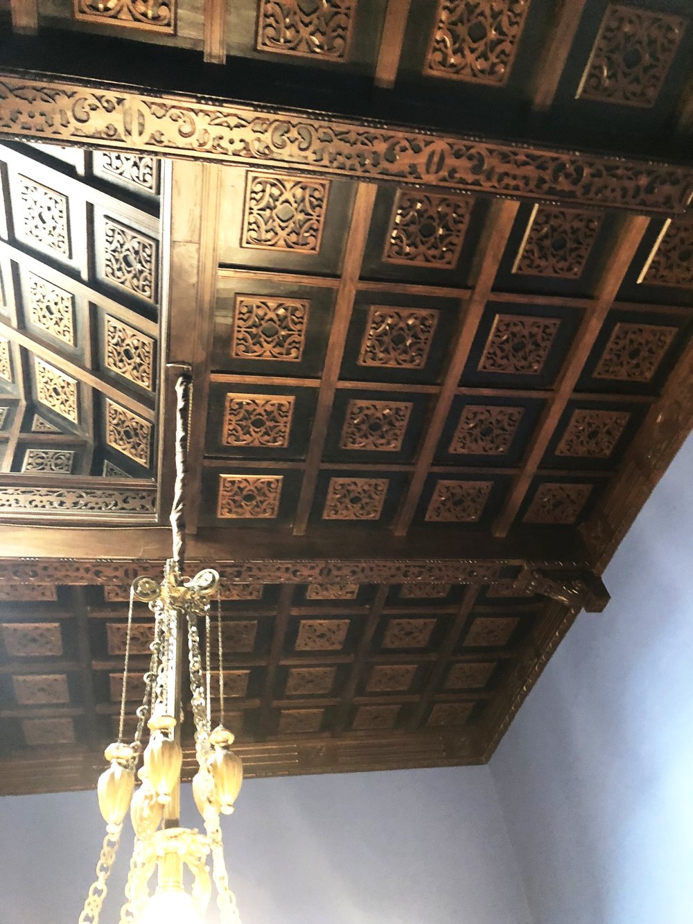 Each Room Has A Unique Ceiling Pattern