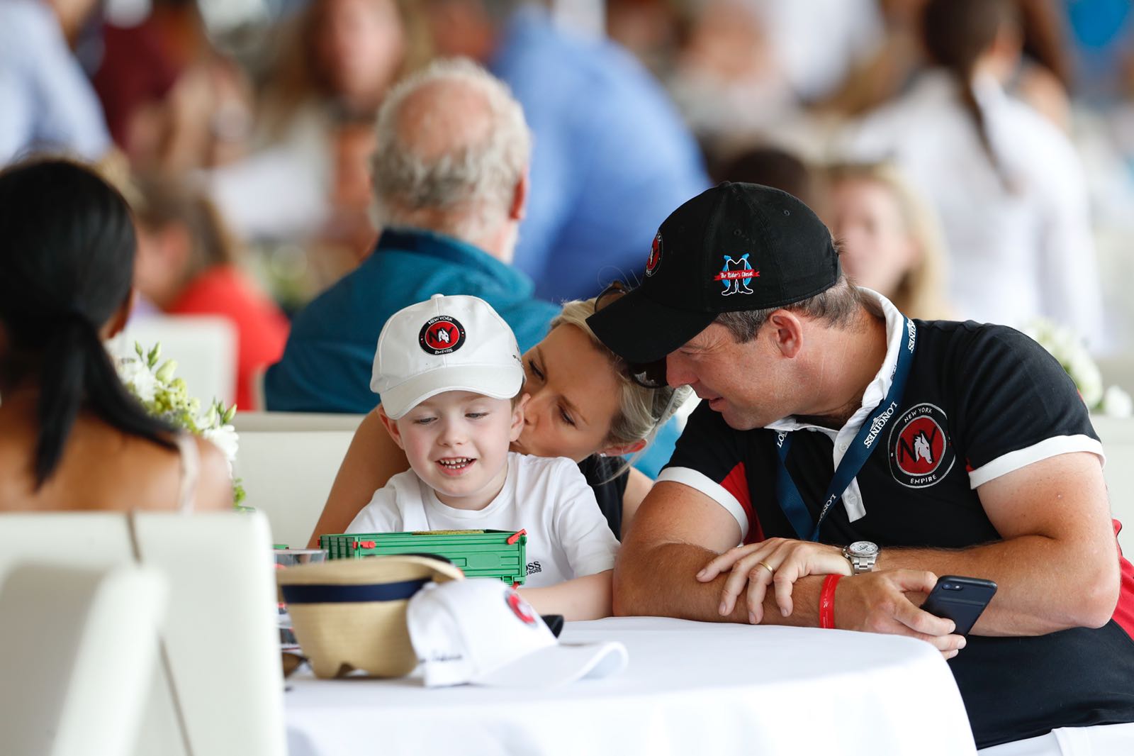 Family time at London Global Champions Tour 2018.