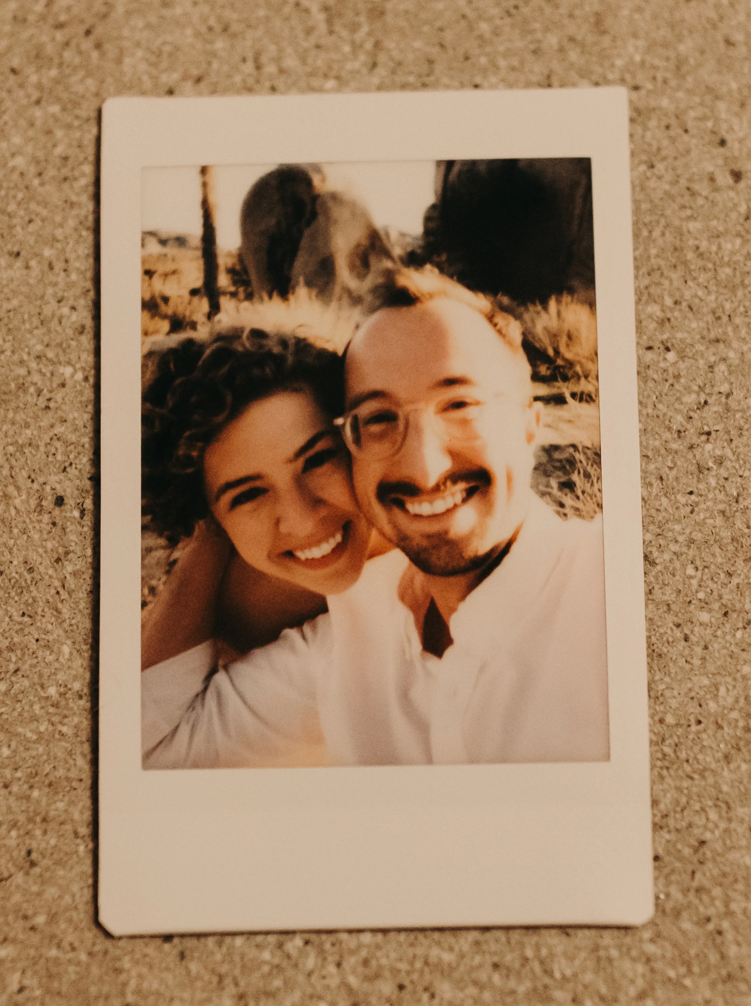 loved that they took a polaroid during our shoot!!