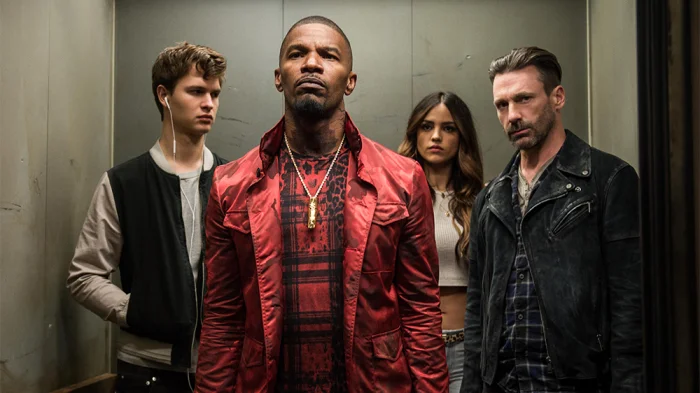 Baby Driver Ansel Elgort, Jamie Foxx, Eiza Gonzalez, Jon Hamm, Lily James