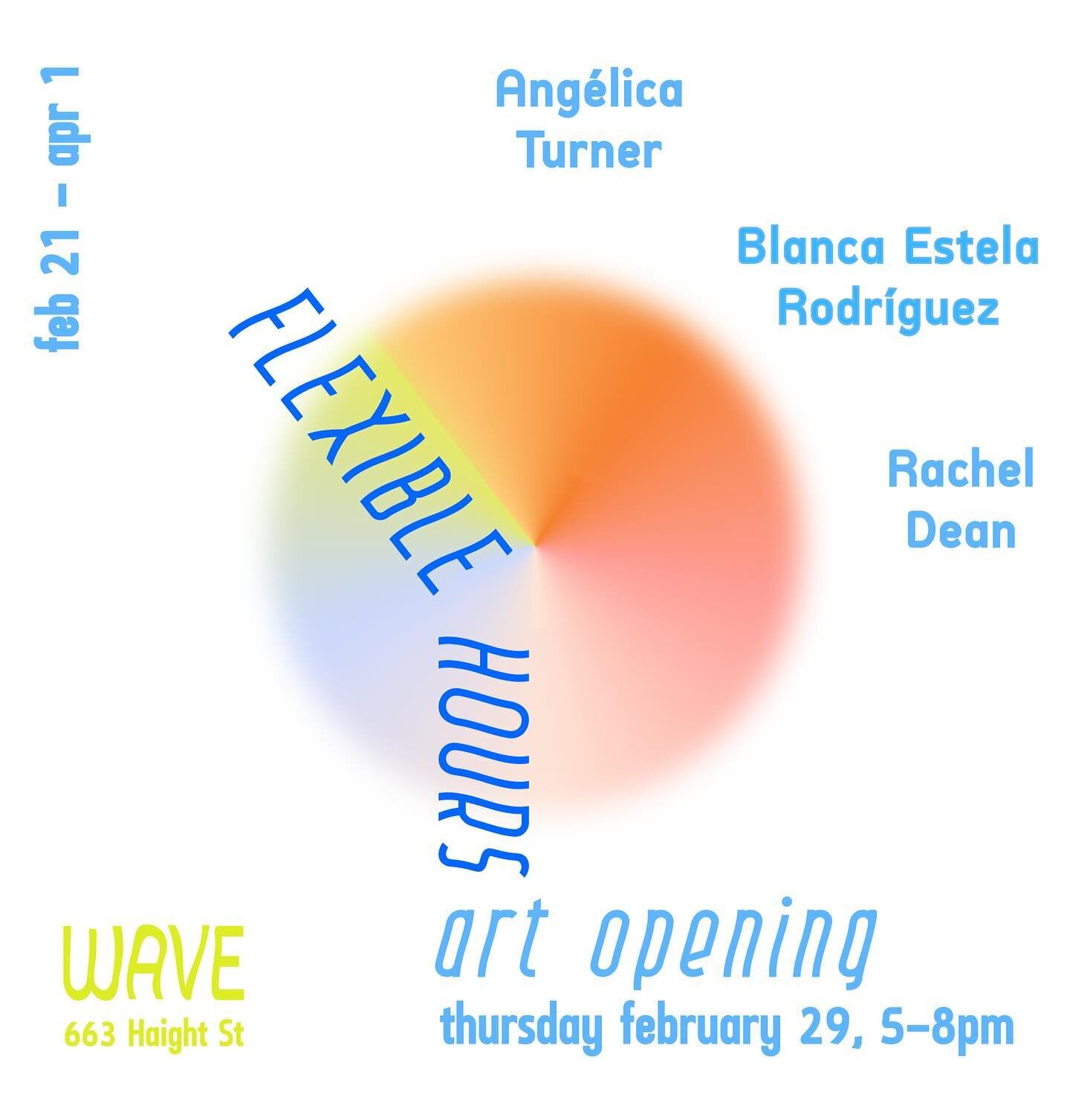 Super excited and proud to announce that I will be taking part in a small group show, titled Flexible Hours, at the end of this month.. hope to see you at the opening on 2/29 at 5pm! Thank you to @angelicaturner_ for writing this synopsis: 

FLEXIBLE