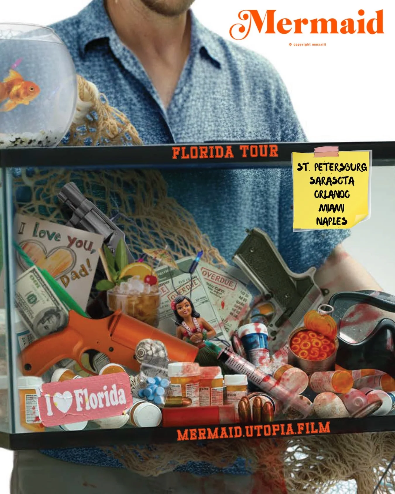 MERMAID FLORIDA TOUR 🌴💦
april 17 - orlando
april 18 - st. petersburg 
april 19 - sarasota
april 20 - miami
april 21 - naples

Q&amp;A to follow every screening !! get tickets