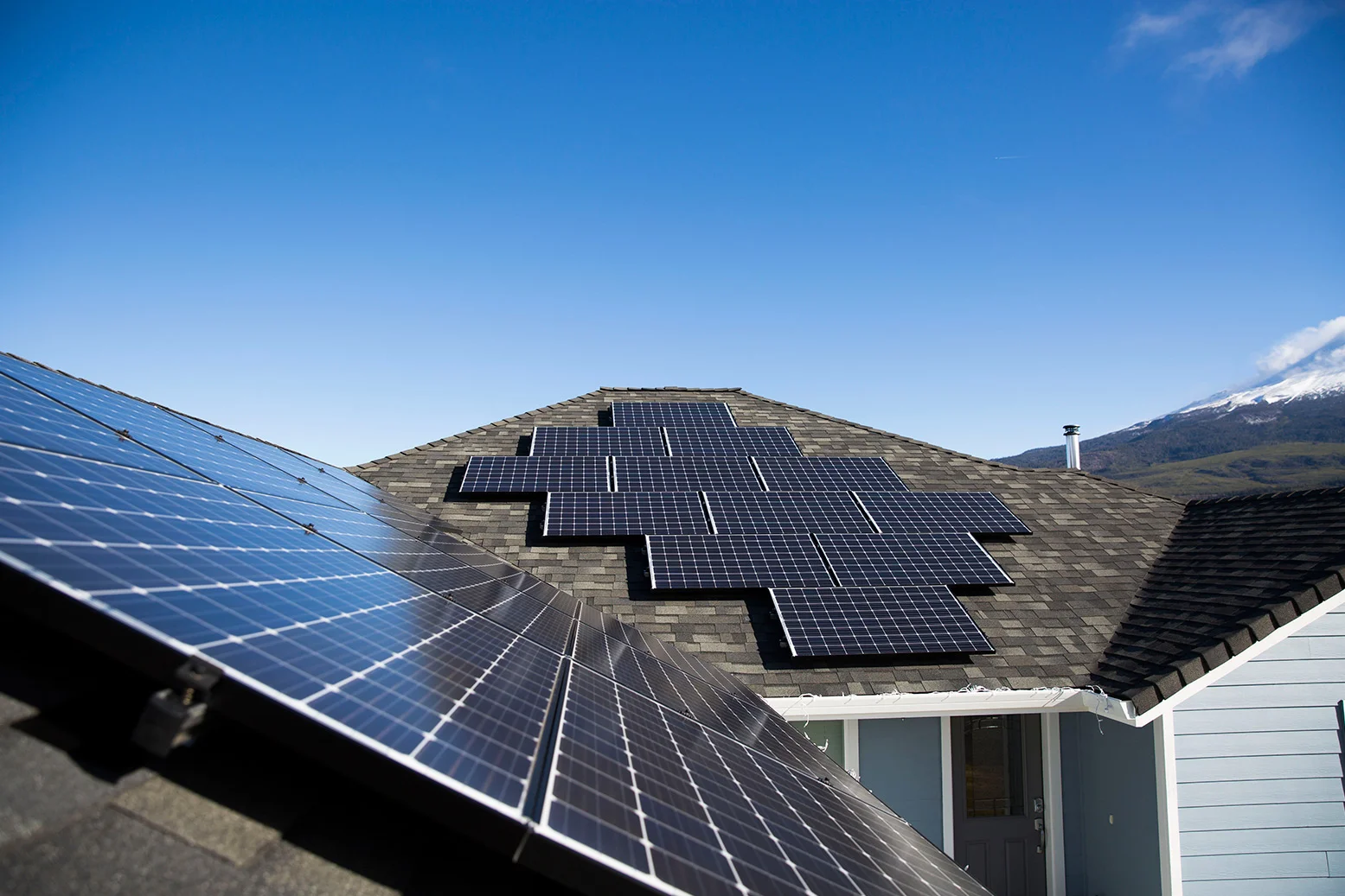 solar panels on home