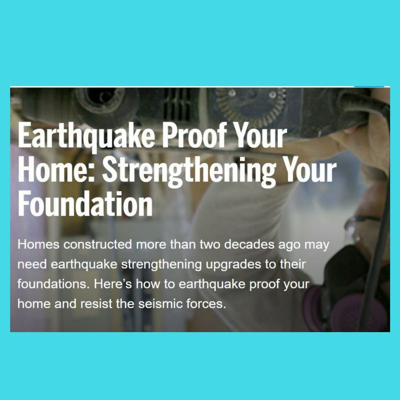 Earthquake Proof Your Home