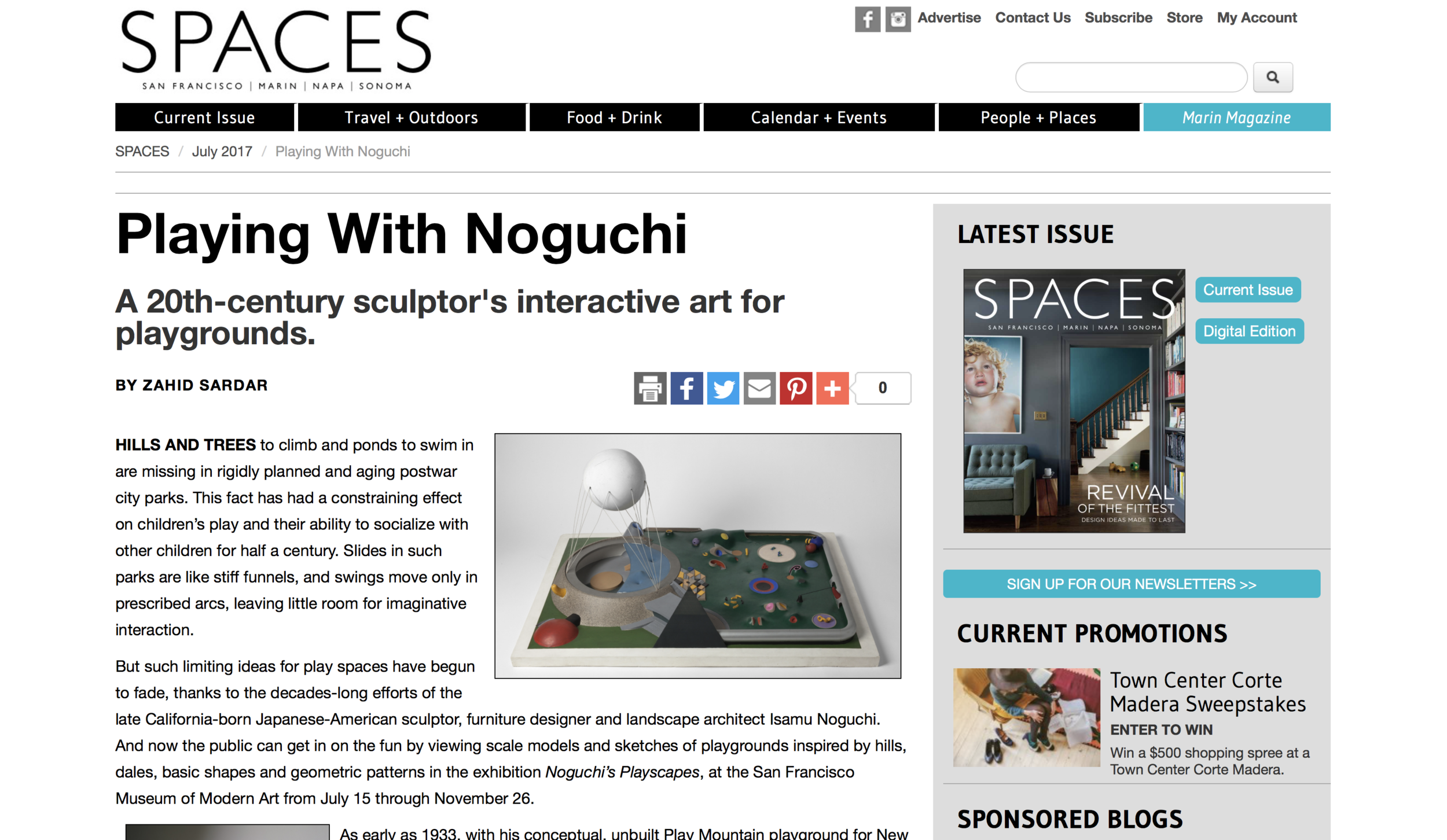 Playing With Noguchi: A 20th-century’s interactive art for playgrounds