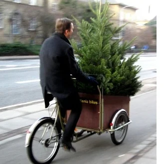 If you do decide to pack and use your holiday decor, pack the items you intend to use this year together. And don’t move it on a bicycle. ;)