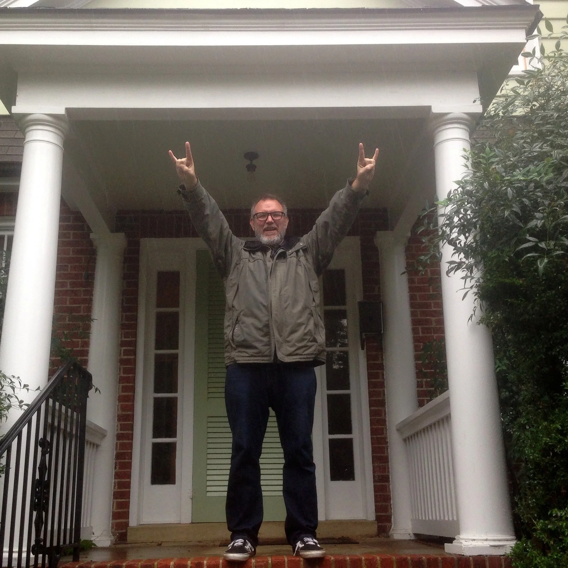 Some people move into a bigger place when they retire so they have room for visitors and hobbies.