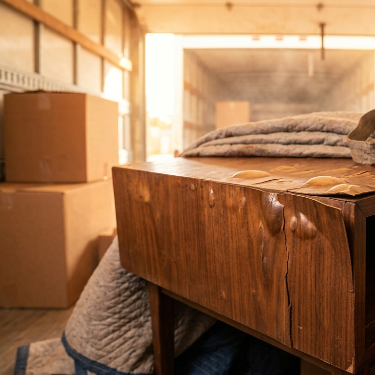 Does Heat Damage Wood Furniture in a Moving Truck?