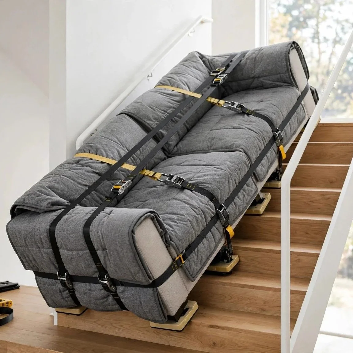 How to Move a Sofa Up Stairs Without a Single Scratch