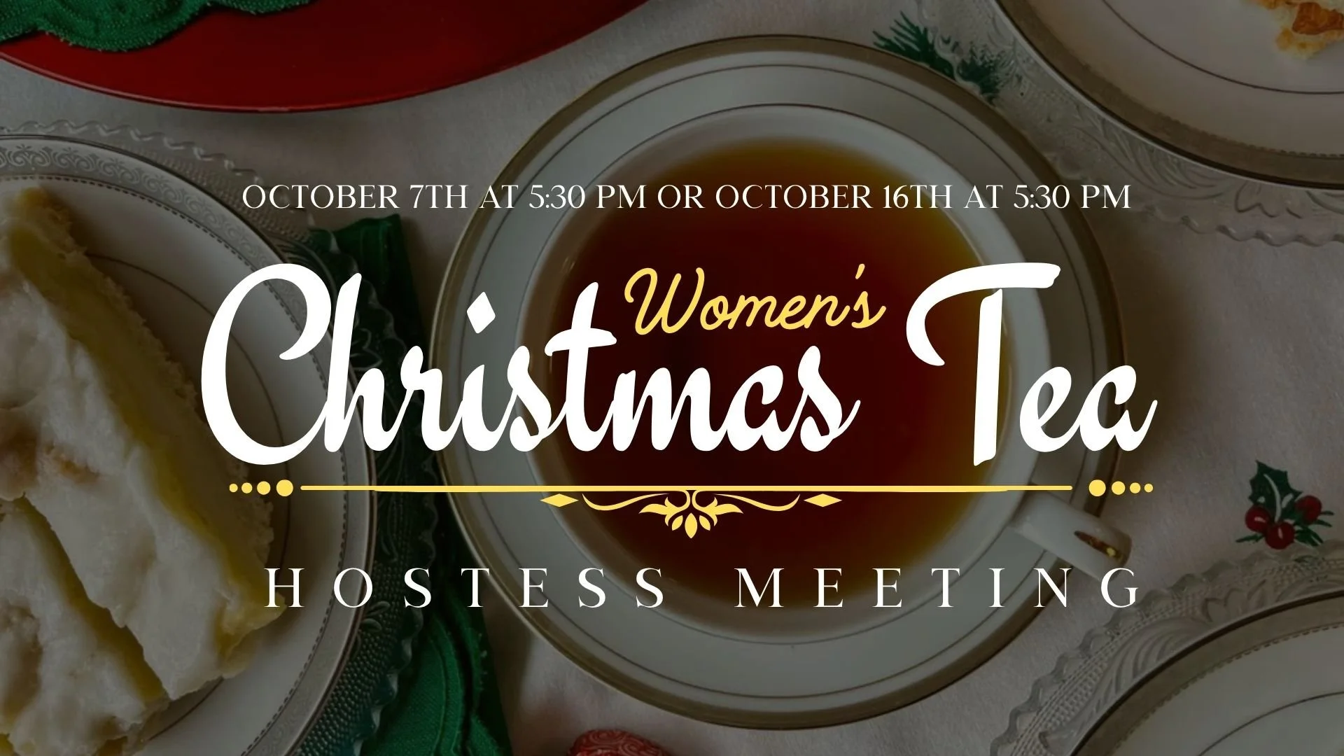 Women's Christmas Tea Hostess Meeting