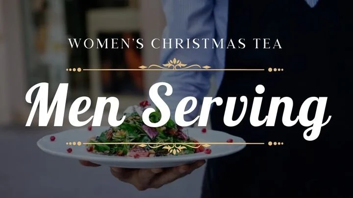 Men Serving - Women's Christmas Tea