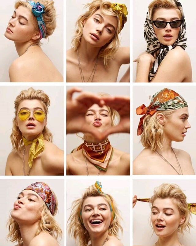 Becoming the character. Modeled by @khrystyana. Photo by @monicabaddar styling @kelseyoliviaayala h+my by me . SO much fun #girlpower  #acting #scarves #fashion #dressup #characters