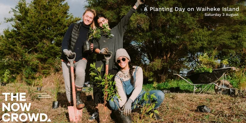 The Now Crowd presents: A Planting Day on Waiheke! 